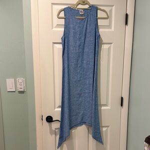 Anne Klein Asymmetrical Blue Dress